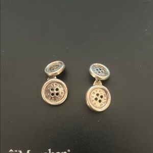 Silver Button Button Cuffs